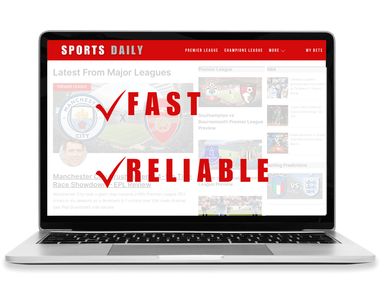 fast and reliable sports content